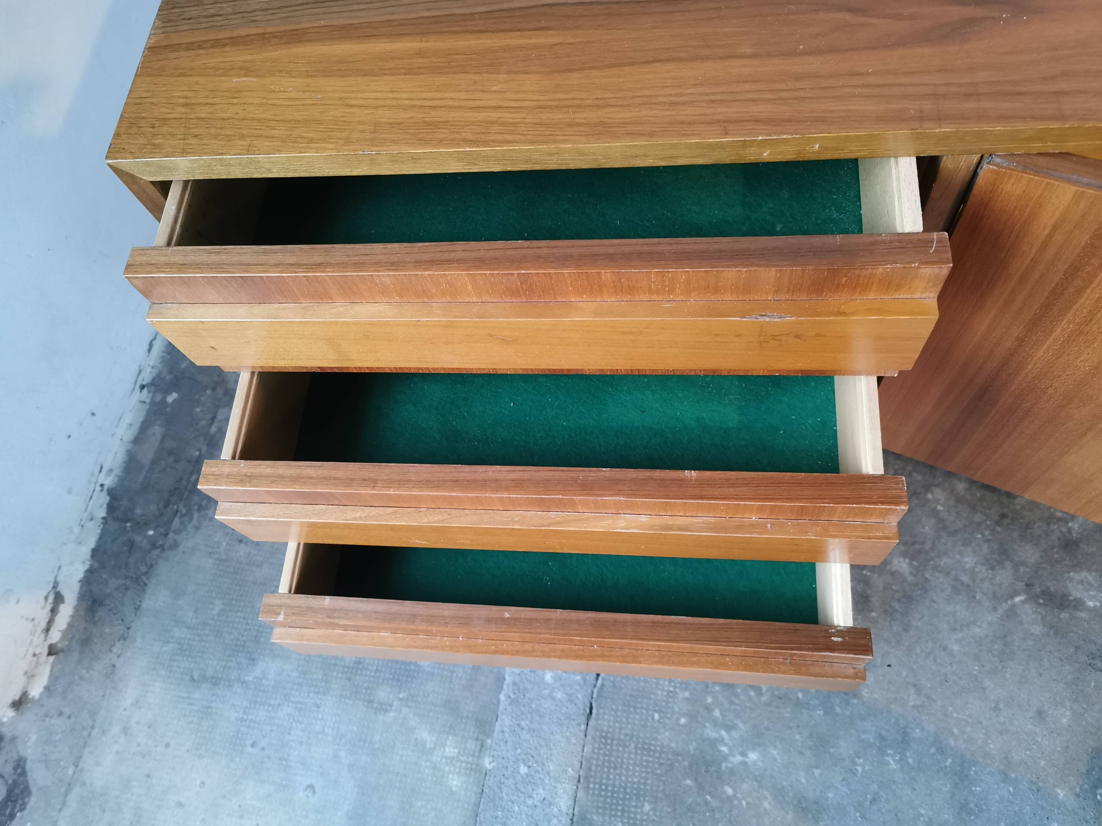Vintage sideboard, walnut veneer