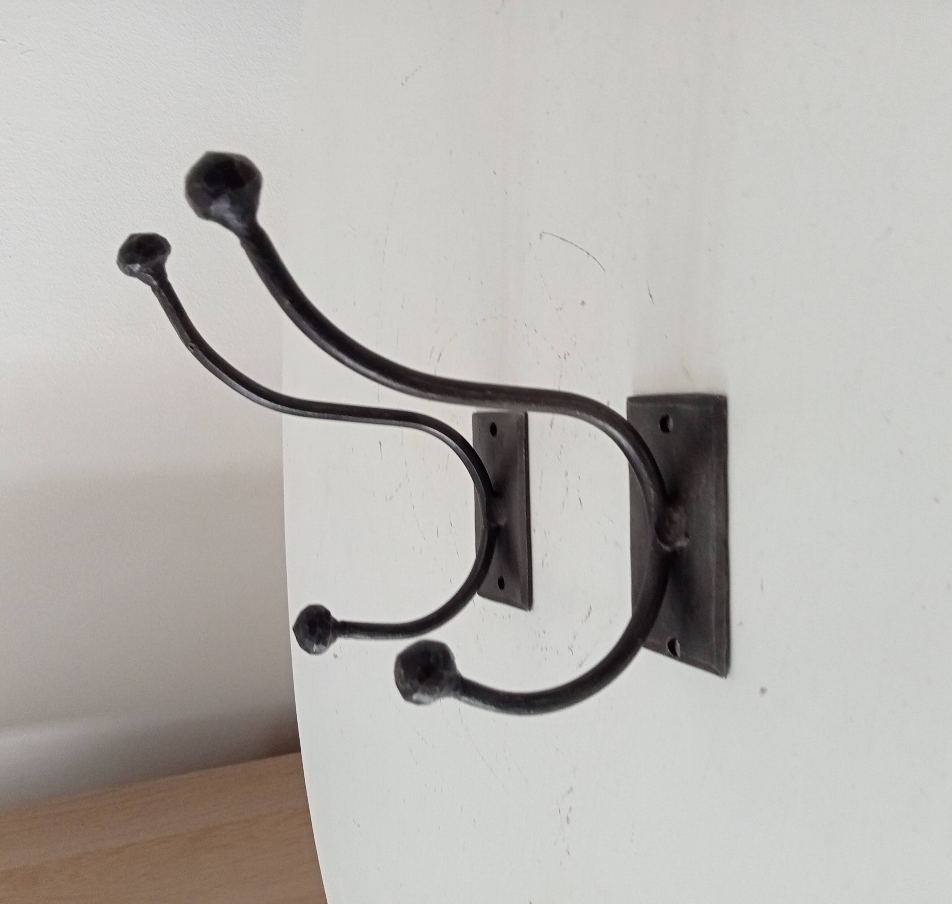 Brutalist coat rack pair