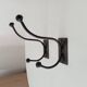 Brutalist coat rack pair