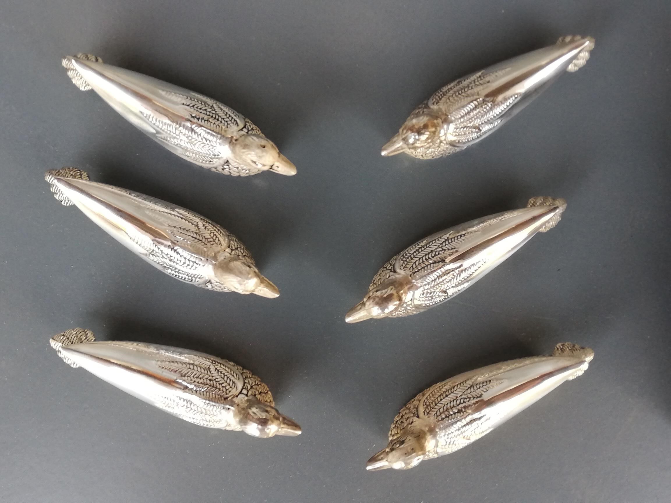 Set of 6 vintage knife holders