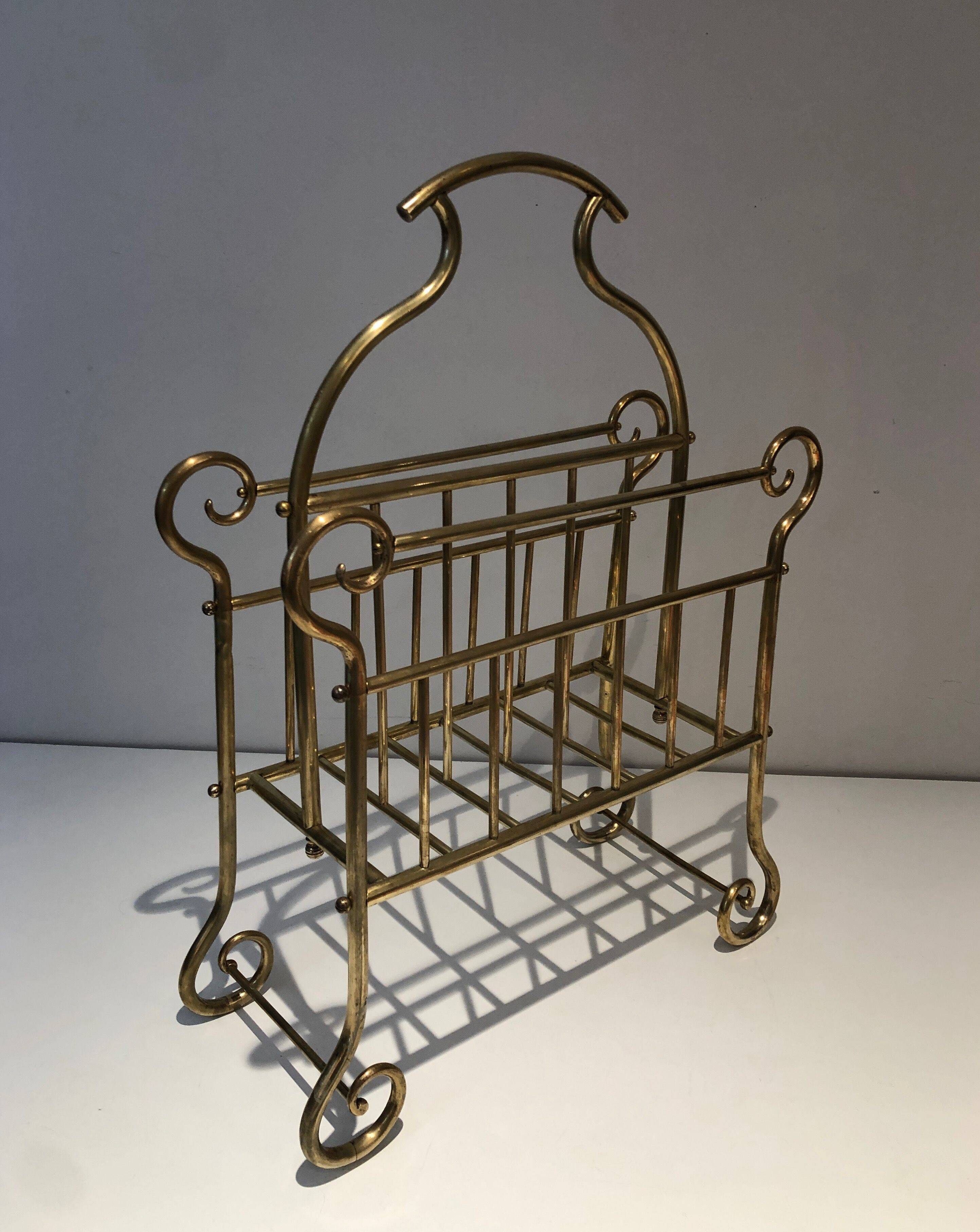 Brass magazine rack