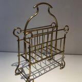 Brass magazine rack