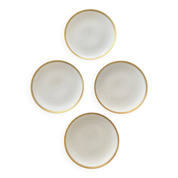 Ensemble de 4 assiettes à dessert en porcelaine Krautheim pour Richard Ginori.