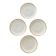 Set of 4 Krautheim for Richard Ginori Porcelain Dessert Plates
