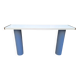 Console in White Lacquer with Cylindrical Plastic Legs by Tresoldi Salvati, 1980s