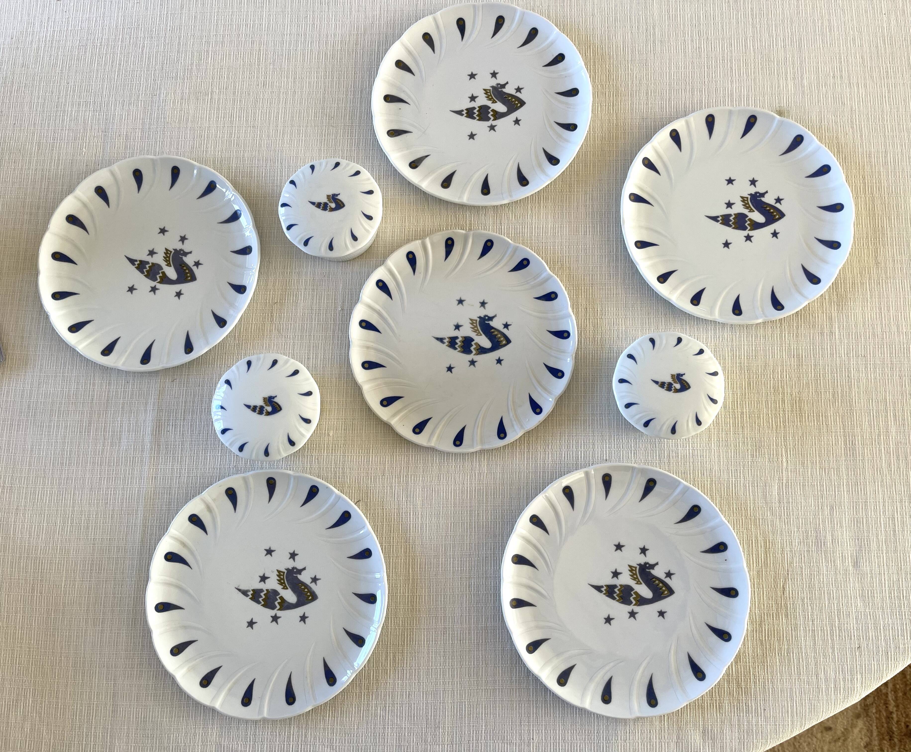 6 Bernardaud plates for Air France