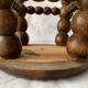 French turned wood stool 1950