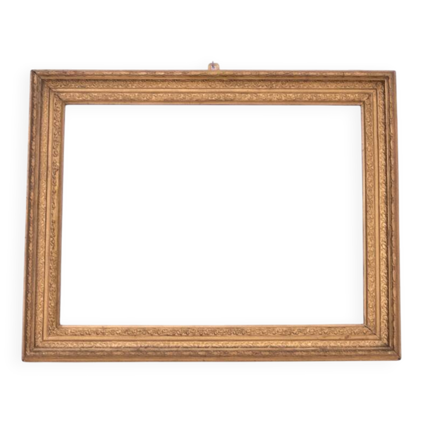 Miroir dans un cadre décoratif en or, Pologne, début du XXe siècle.