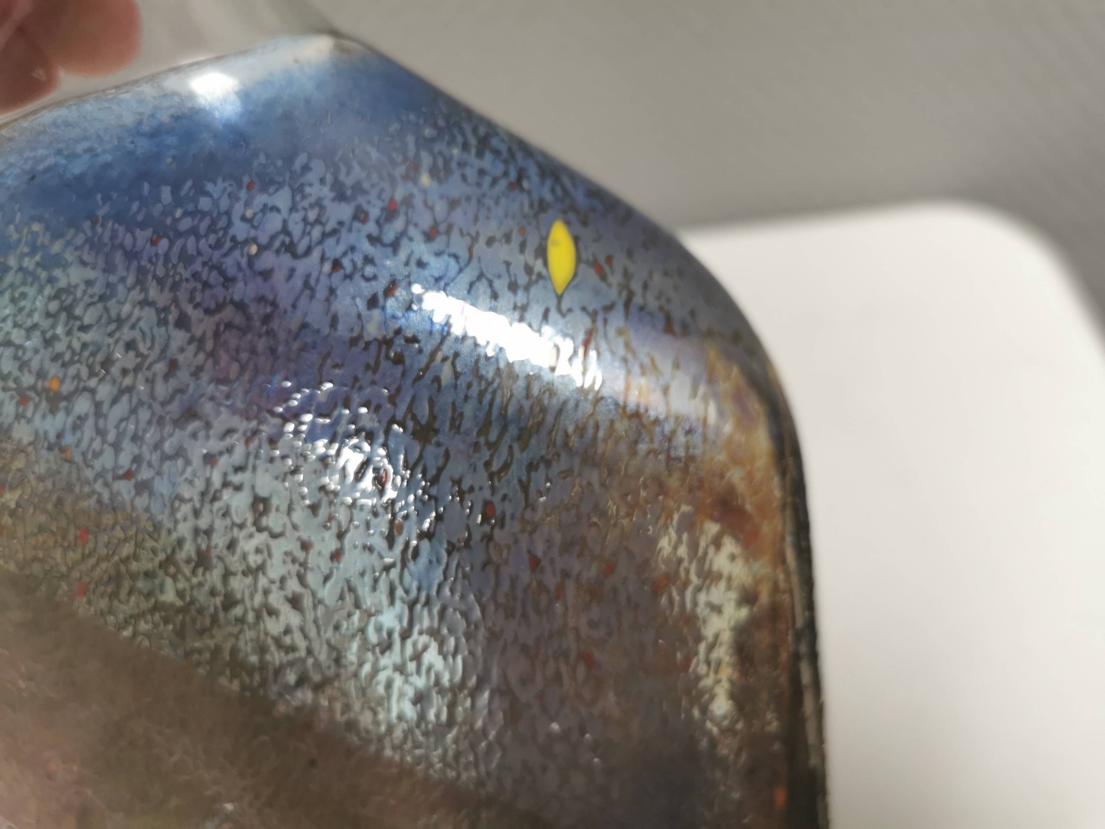 Swedish Satellite glass vase by Bertil Vallien for Kosta Boda 1992.