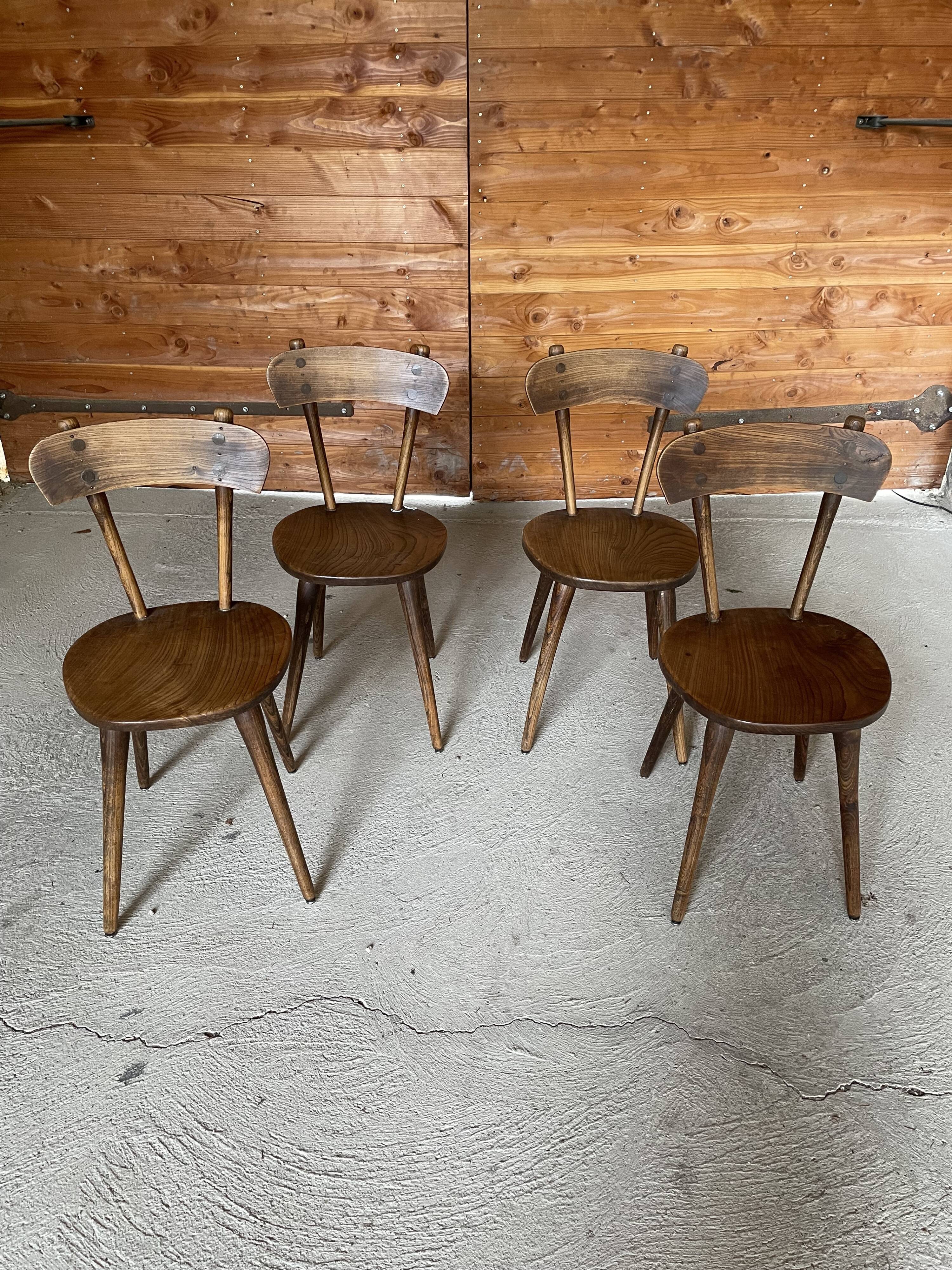 Vintage wooden chairs 60's
