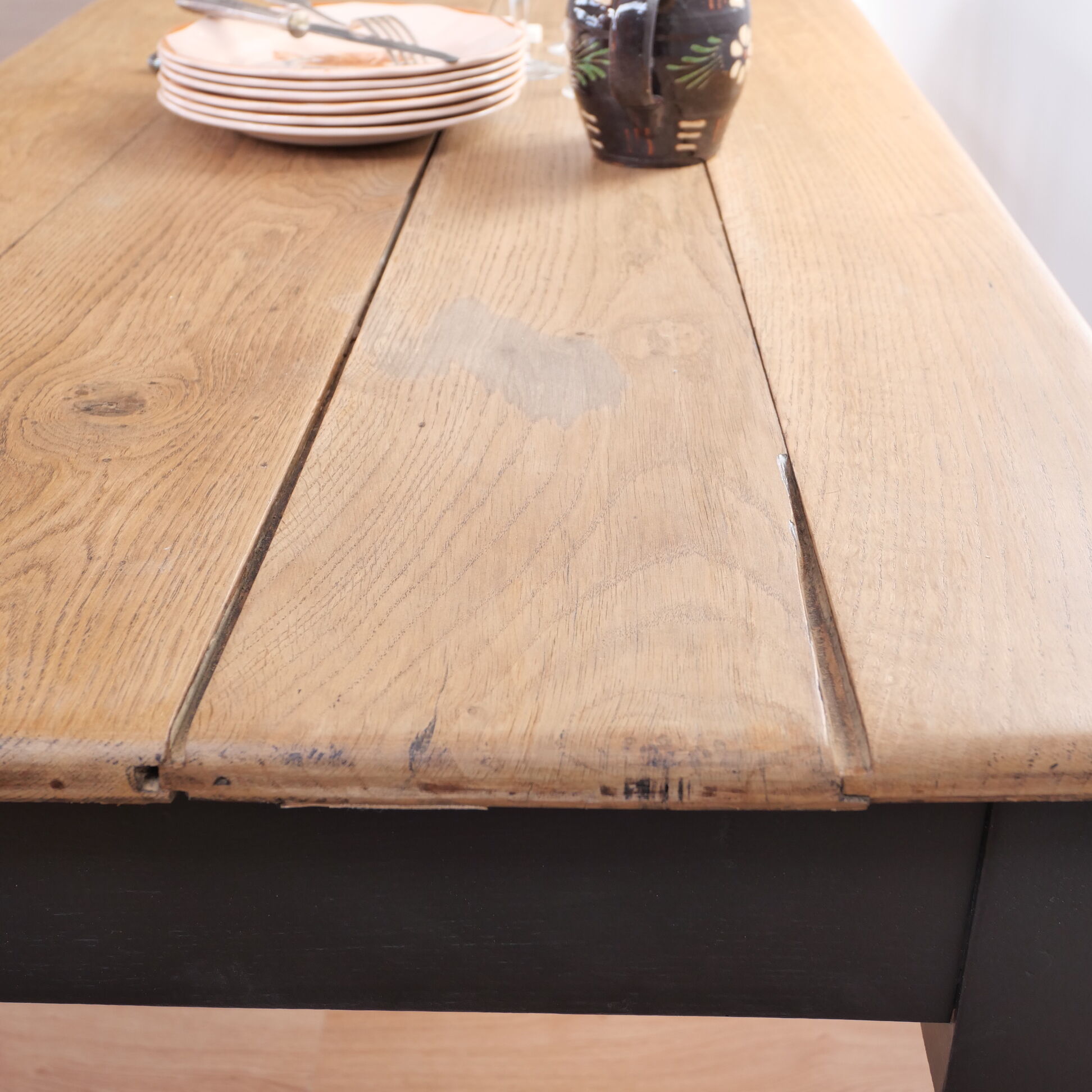 Restored old convent table