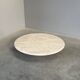 Large travertine round coffee table by Up & Up, Italy 1970s