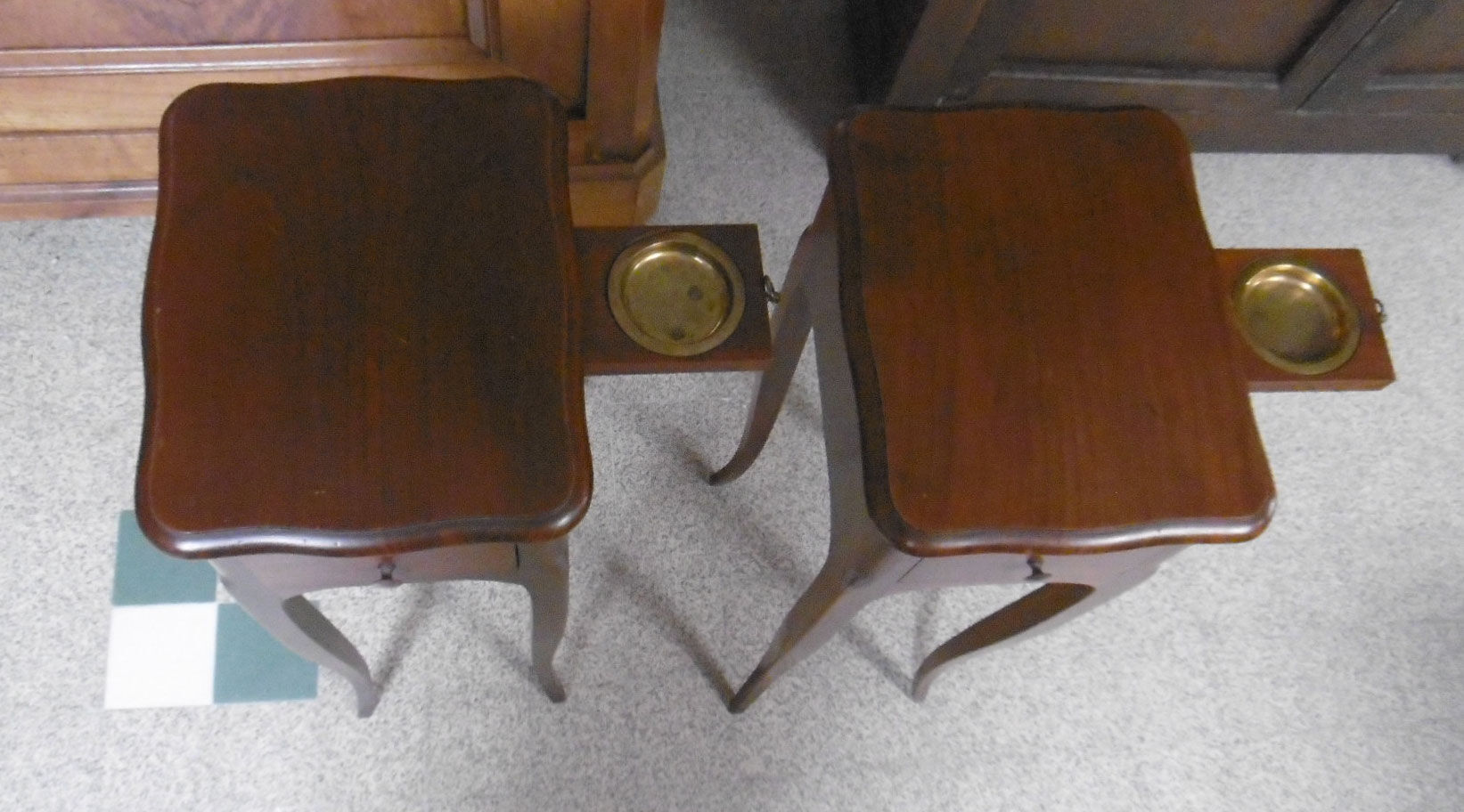 Pair of Louis XV style bedsides in cherry