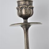 Paire d'anciens bougeoirs bronze doré