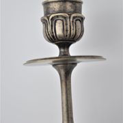 Pair of old gilded bronze candle holders