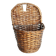 Vintage dark wicker wall basket