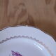 3 Vintage flower plates by Digoin & Sarreguemines