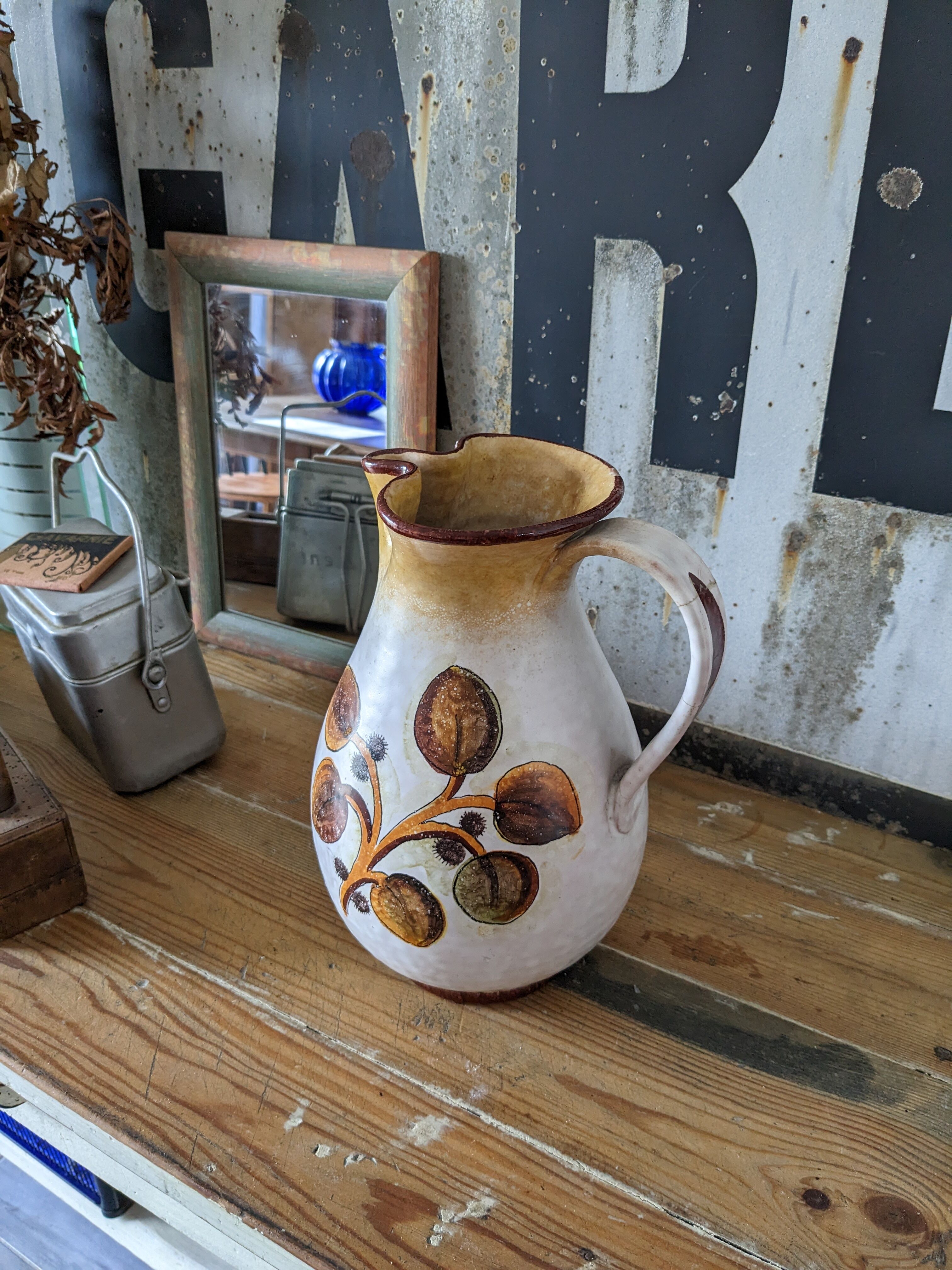 Ceramic pitcher from italy