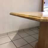 Octagonal Travertine Dining Table Circa 1980