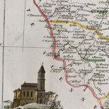 Carte ancienne de la Creuse