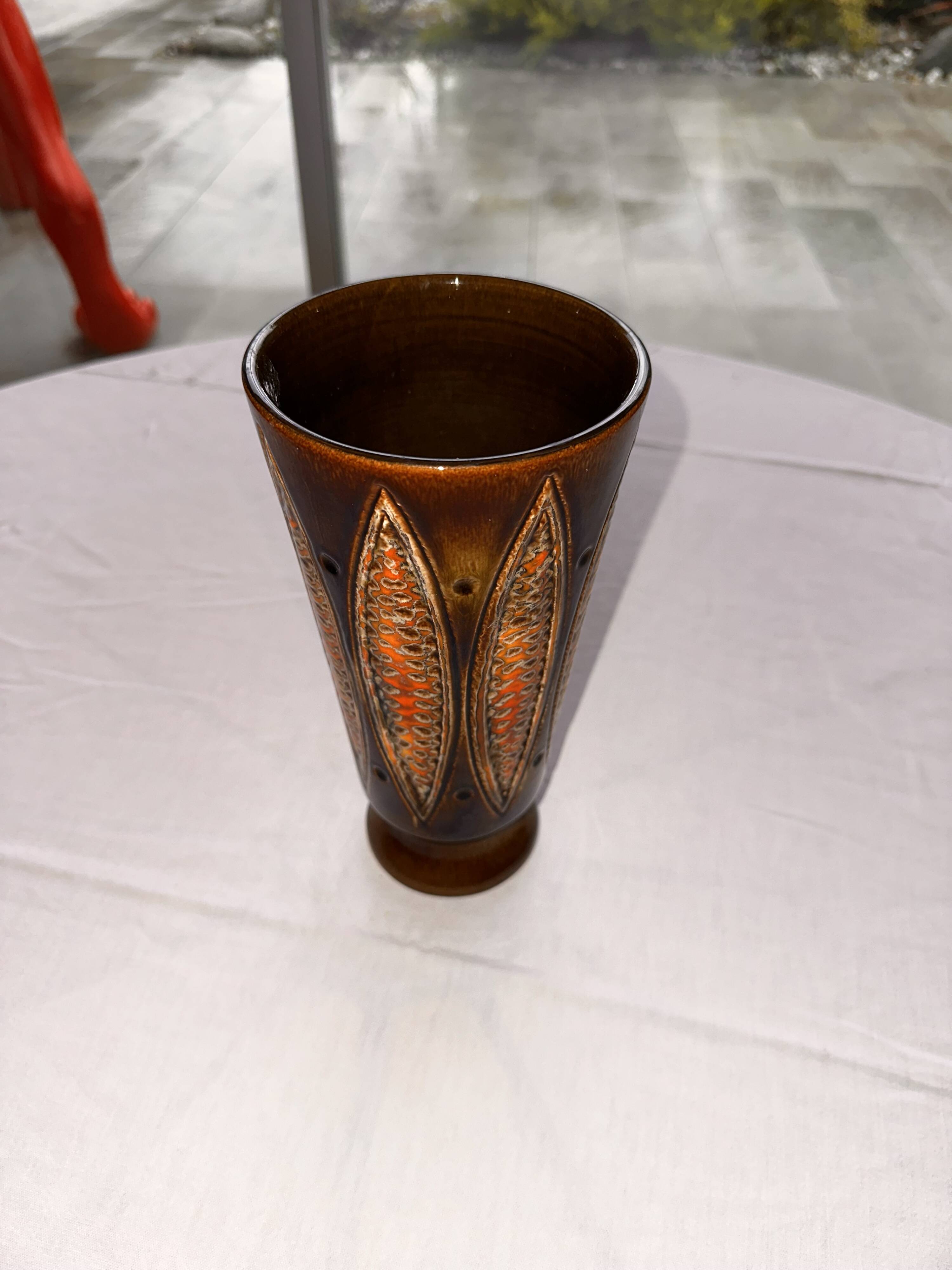 Ceramic vase by Jean Varoqueaux for Périgord pottery