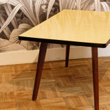 Formica coffee table, compass legs