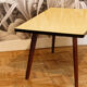 Formica coffee table, compass legs