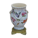 Vase en faïence décor papillon
