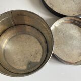 Set of 2 old weathered metal boxes