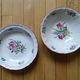 KG LUNEVILLE "Reverb" Salad bowl and deep dish earthenware hand-painted flowers