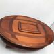 Coffee table bar trunk oval vintage cherry 70s-80s