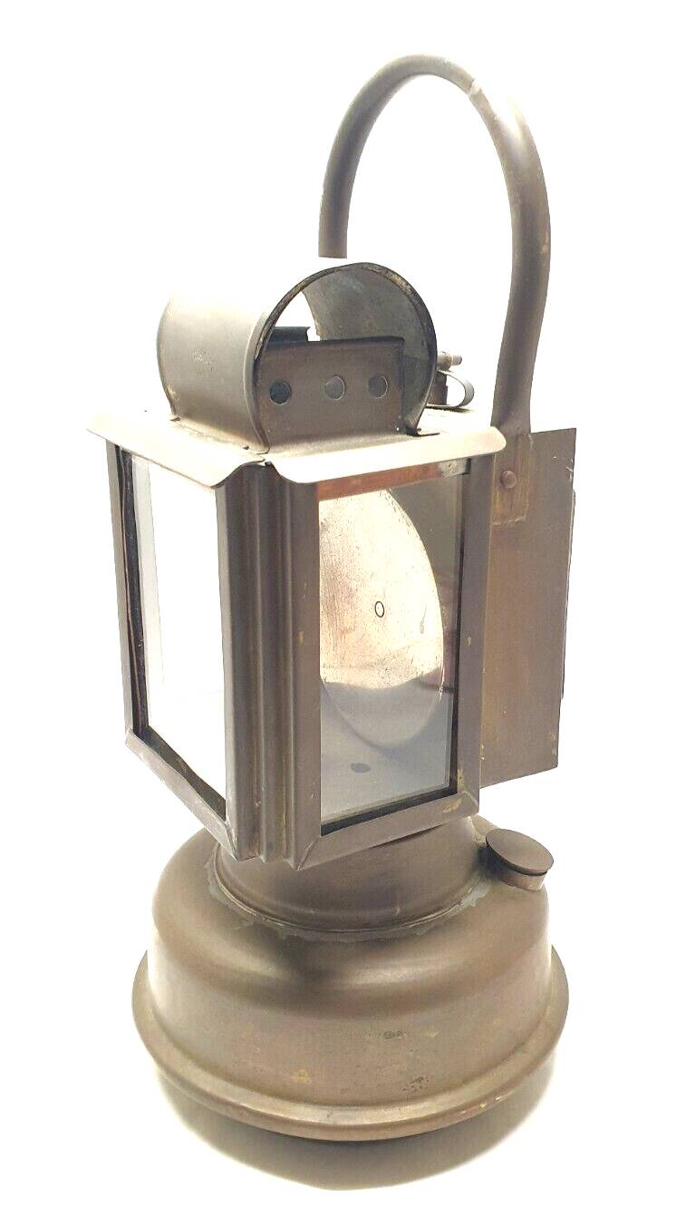Old lamp in acetylene station master railway or other deco collection