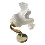 Flower wall lamp in glass paste