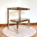 Belgochrom 'G' gold plated side table