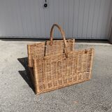 Wicker wooden basket