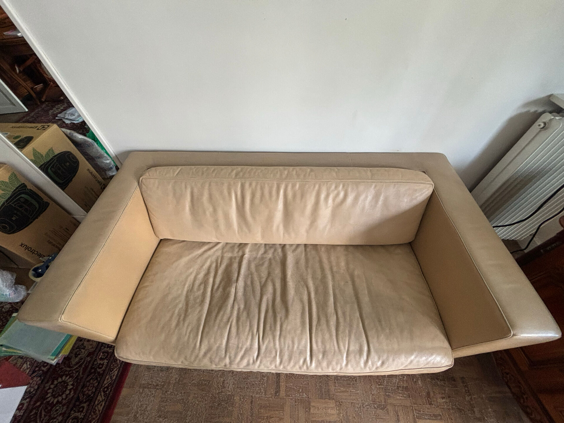 De Sede "Lotus" model two-seater sofa designed by Andrée Putman, in c
