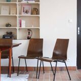 set of 10 vintage stackable chairs