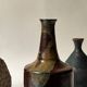 Céramique - Vase soliflore en grès émaillé, France vers 1970