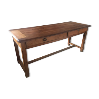 Massive cherry farm table