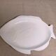 Serving dish in the shape of a white glazed ceramic fish