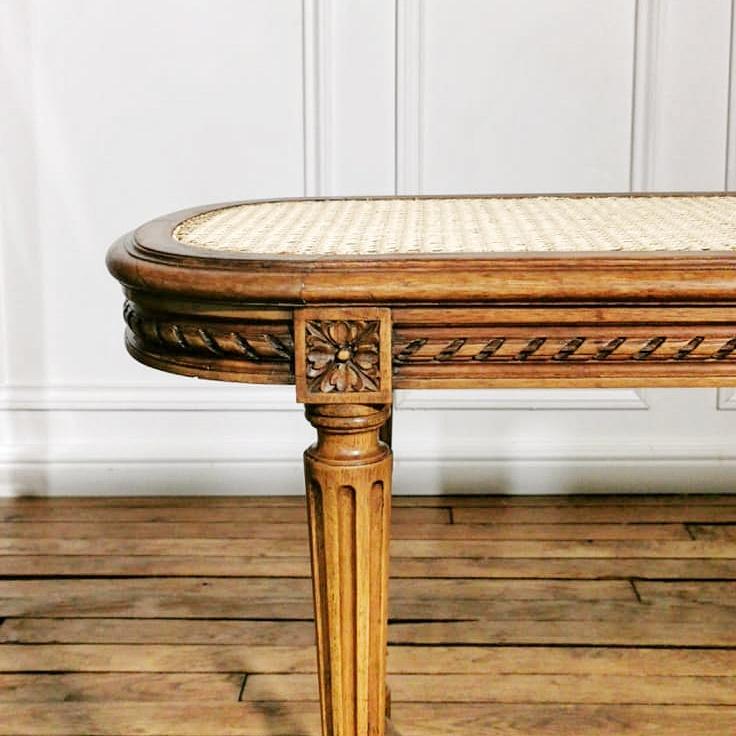 Louis XVl cane bench