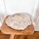 Large ashtray dish made of marbled alabaster.