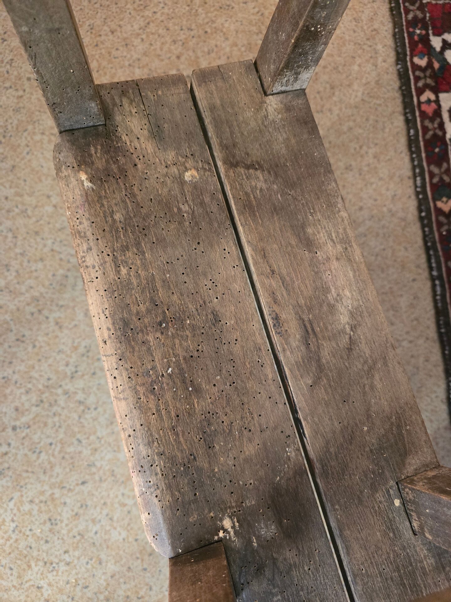Children's wooden bench