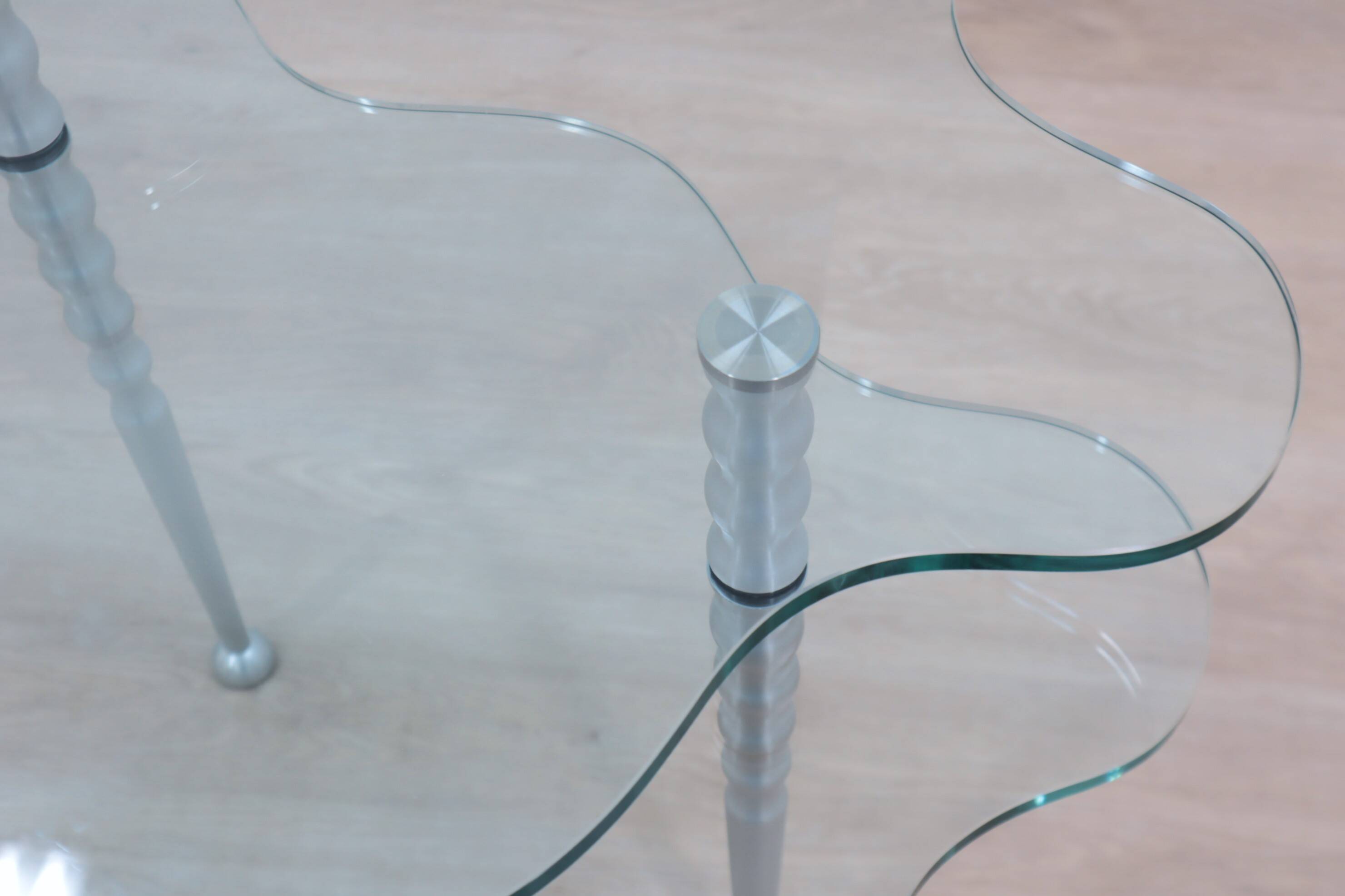 Alessandro Mendini post-modern glass coffee table 1980s