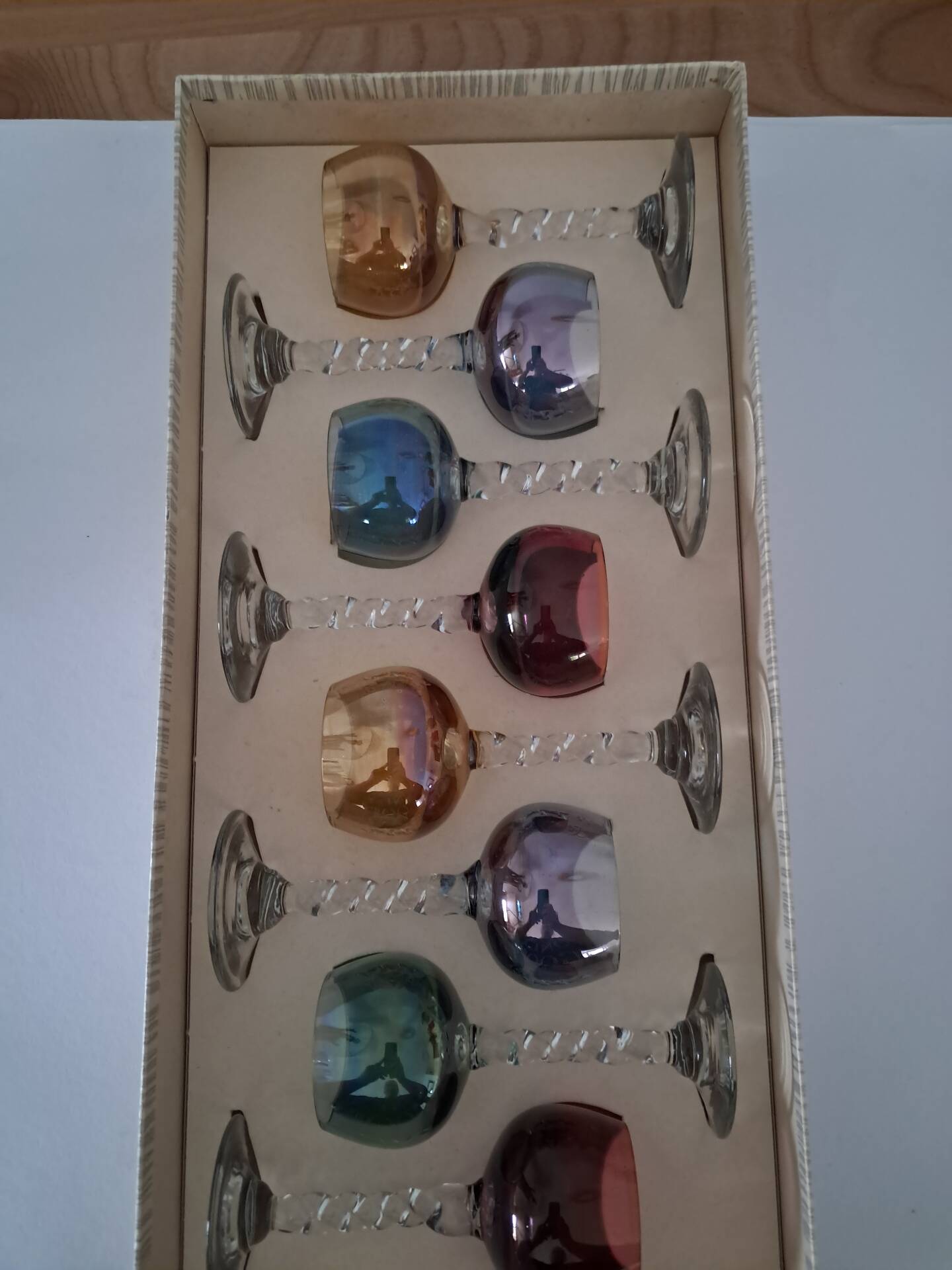 6 verres à digestif, années 60