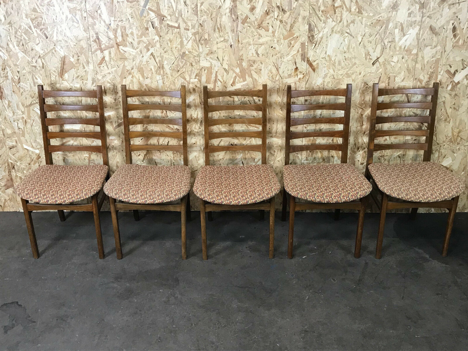 5x 60s 70s chairs dining chair dining chairs Danish design 60s