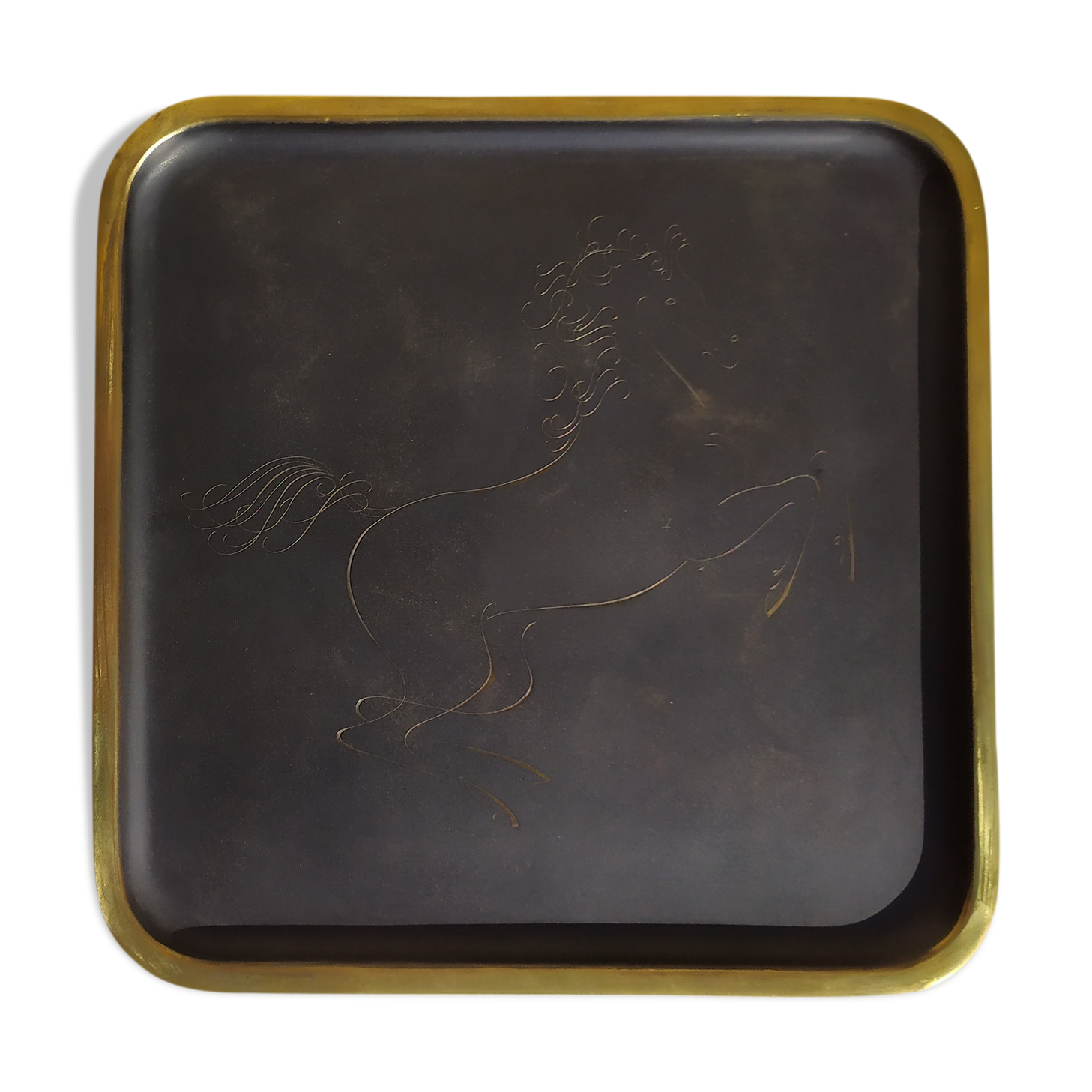 Brass Tray by Karl Hagenauer, 1930s