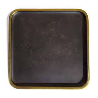 Brass Tray by Karl Hagenauer, 1930s