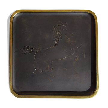 Brass Tray by Karl Hagenauer, 1930s