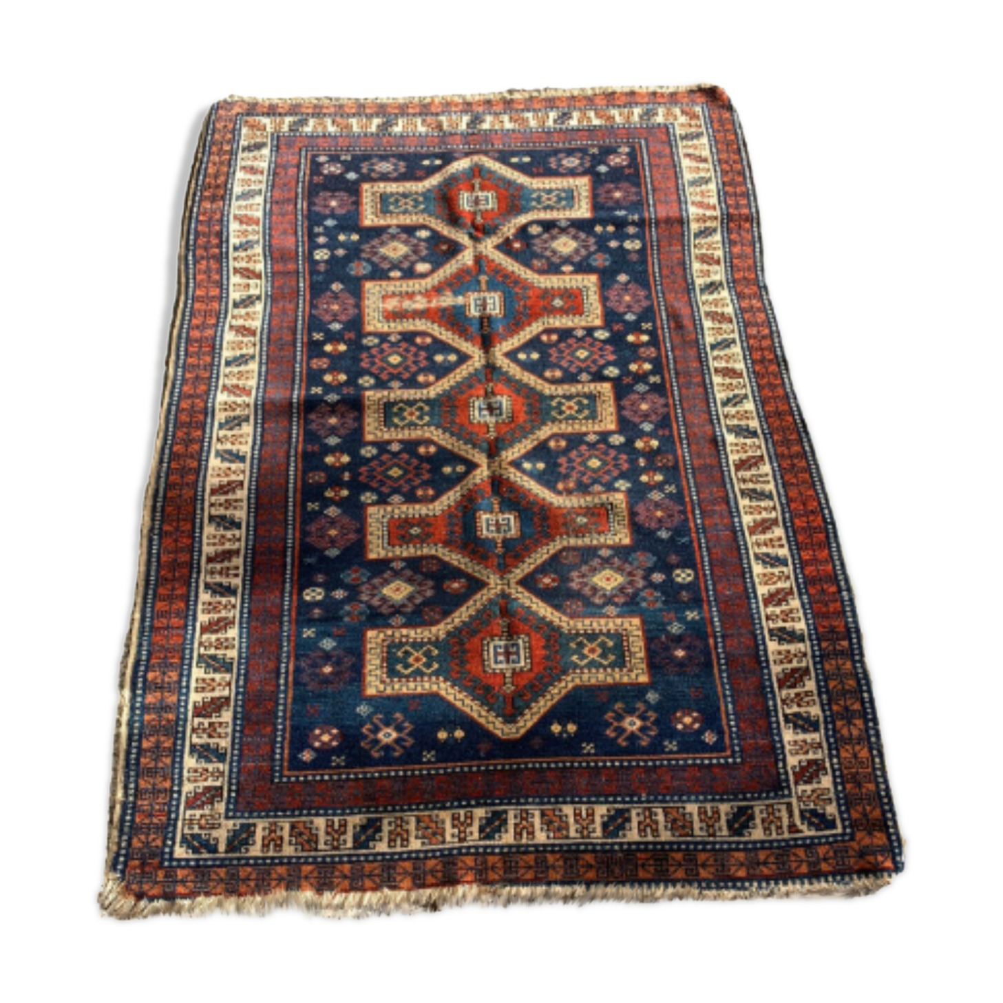 Ancient Caucasian carpet 140x100cm